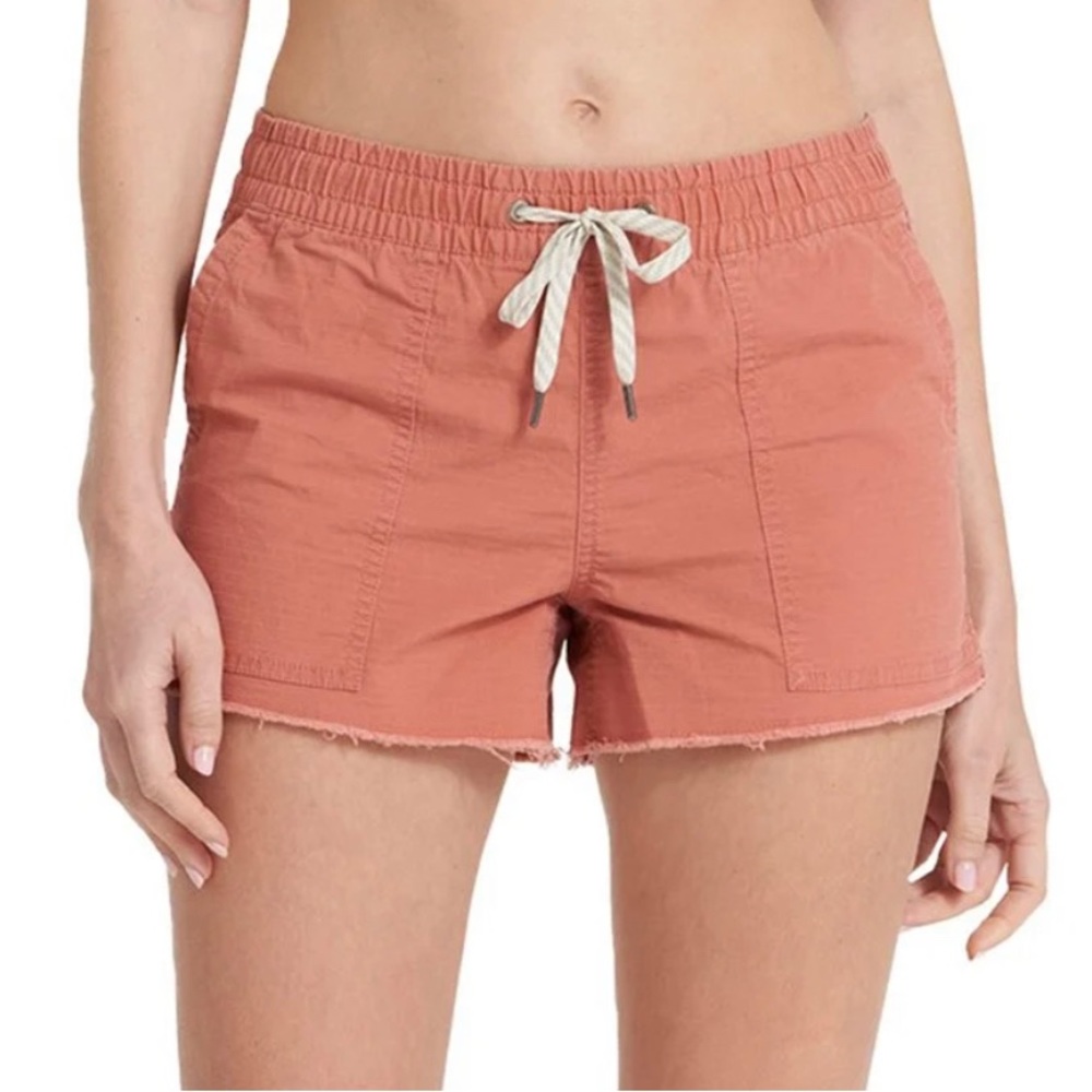 Vuori Vintage Ripstop short size xs. Heathered burnt orange color.